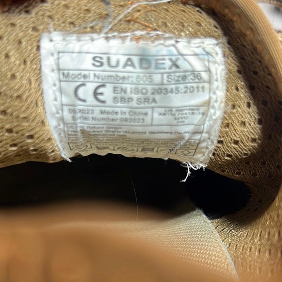 SUADEX UNISEX Steel Toe Shoes Indestructible Steel Toe Sneakers Lightweight - Picture 2 of 6